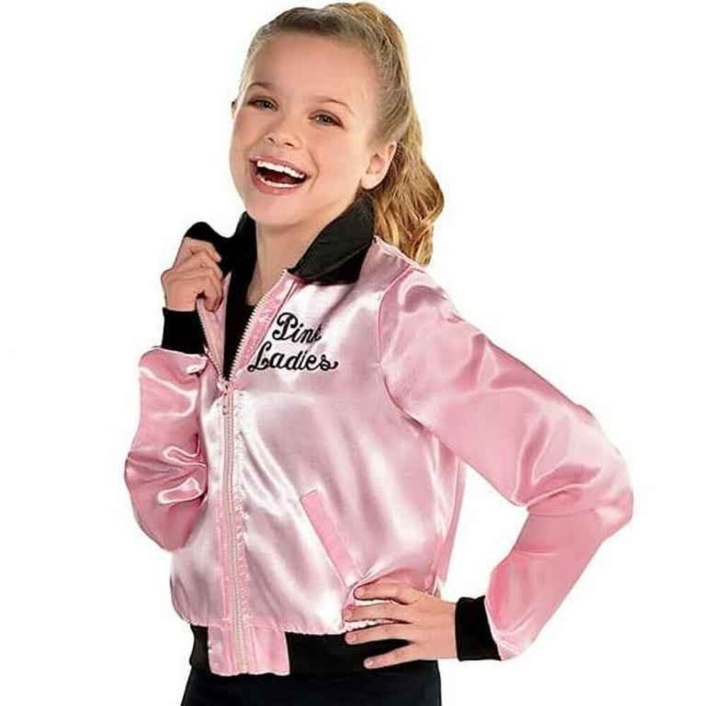 2PC GIRLS GREASE SANDY OUTFIT JACKET AND SKIRT SIZE 8-10 1950s